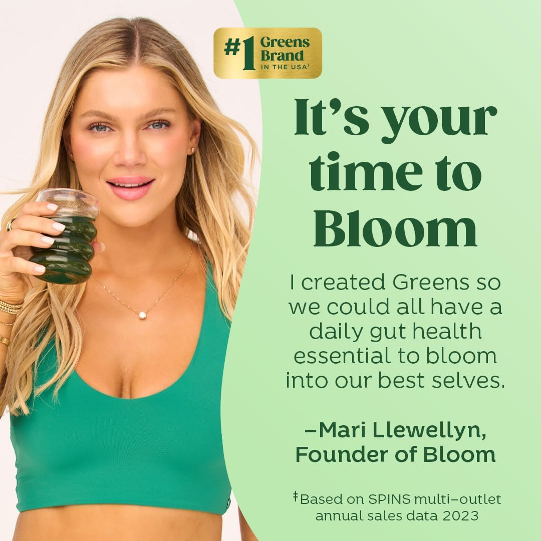 Bloom Nutrition Greens and Superfoods Powder for Digestive Health